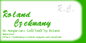 roland czekmany business card